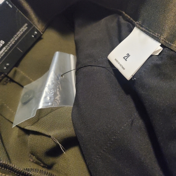 NWT Express Army Green High-Rise Trouser Pants Size 2Long Ret. $98.00 - Picture 10 of 13